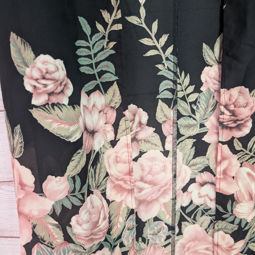 Euc Sirnna Sky Xs Floral Print Cover Up - Picture 4 of 7